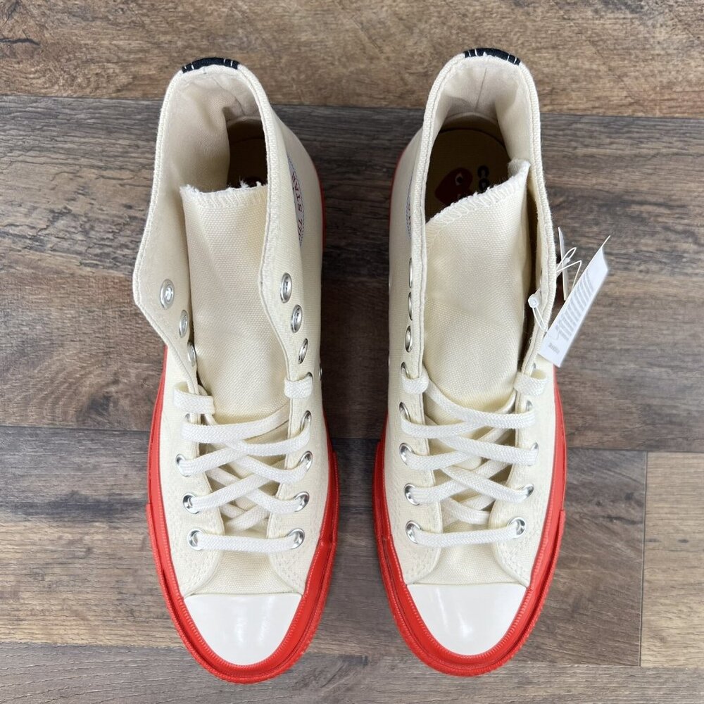 Converse Chuck Taylor All Star 70 High Comme Des Garcons Sz 8 Womens Pristine - Picture 9 of 10